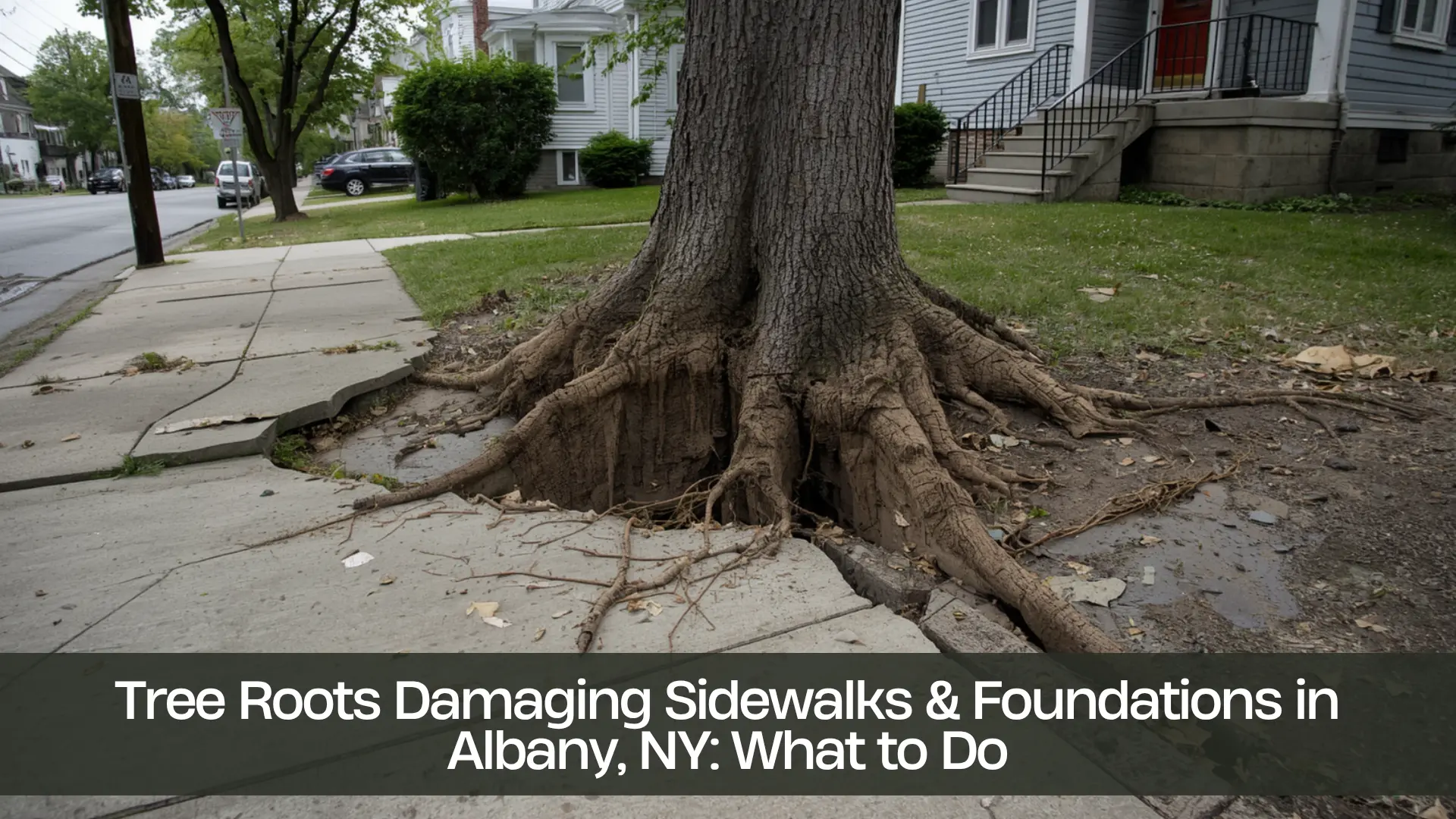 Tree Roots Damaging Sidewalks & Foundations in Albany, NY What to Do